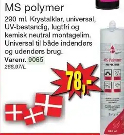 Harald Nyborg MS polymer tilbud