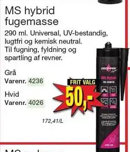MS hybrid fugemasse