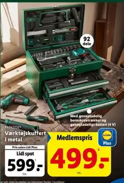 Lidl PARKSIDE Værktøjskuffert i metal tilbud