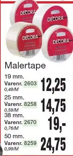 Harald Nyborg Malertape tilbud