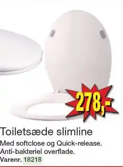 Harald Nyborg Toiletsæde slimline tilbud