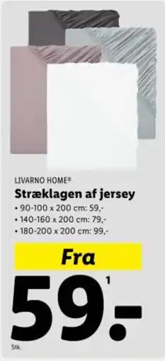 Lidl LIVARNO HOME Stræklagen af jersey tilbud