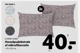 Lidl LIVARNO HOME Hovedpudebetræk af mikrofibersatin tilbud