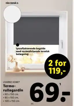 Lidl LIVARNO HOME Termo- rullegardin tilbud