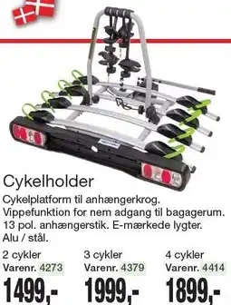 Harald Nyborg Cykelholder 2, 3 eller 4 cykler tilbud