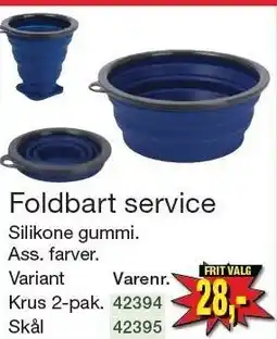 Harald Nyborg Foldbart service tilbud