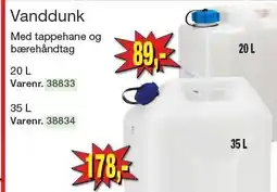 Harald Nyborg Vanddunk 20 L eller 35 L tilbud