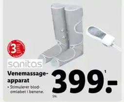 Lidl SANITAS Venemassage- apparat tilbud