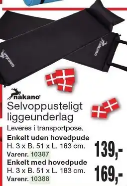 Harald Nyborg Selvoppusteligt liggeunderlag tilbud
