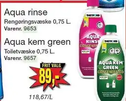 Harald Nyborg THETFORD Aqua rinse eller Aqua kem green tilbud