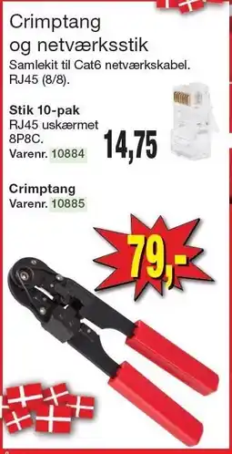 Harald Nyborg Crimptang og netværksstik tilbud