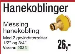Harald Nyborg Messing hanekobling tilbud