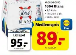 Lidl KRONENBOURG 1664 Blanc tilbud