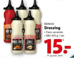 Lidl BAHNCKE Dressing tilbud