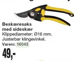 Harald Nyborg Beskæresaks med sideskær tilbud