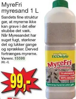 Harald Nyborg MyreFri myresand 1 L tilbud