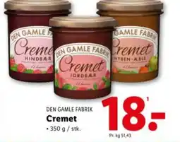 Lidl DEN GAMLE FABRIK Cremet tilbud