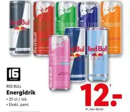 Lidl RED BULL Energidrik tilbud