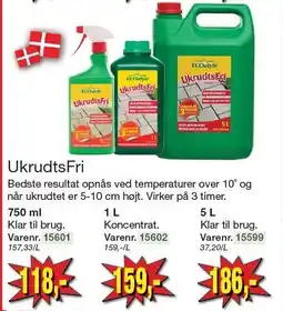 Harald Nyborg Ukrudtsfri 750 ml, 1 L eller 5 L tilbud
