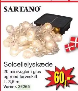 Harald Nyborg SARTANO Solcellelyskæde tilbud
