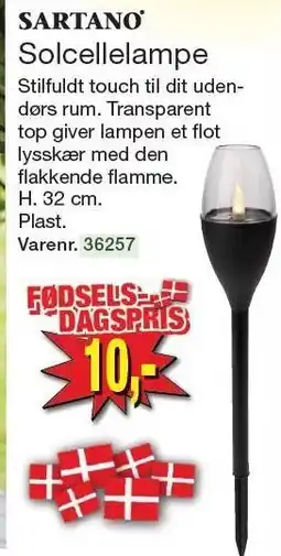 Harald Nyborg Solcellelampe tilbud