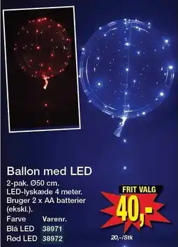 Harald Nyborg Ballon med LED tilbud