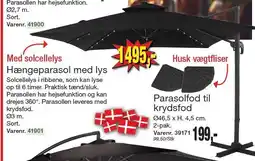 Harald Nyborg Hængeparasol med lys tilbud