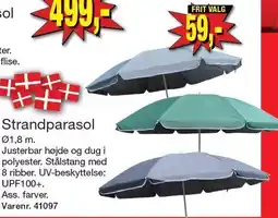 Harald Nyborg Strandparasol tilbud