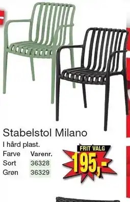 Harald Nyborg Stabelstol Milano tilbud