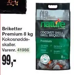 Harald Nyborg NATURE Briketter Premium 8 kg tilbud