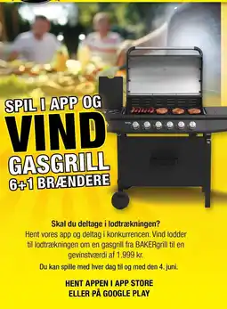 Harald Nyborg SPIL I APP OG VINF GASGRILL 6+1 BRÆNDERE tilbud