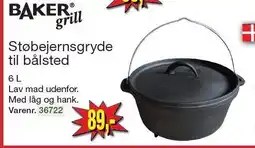 Harald Nyborg BAKER GRILL Støbejernsgryde til bålsted tilbud