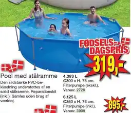 Harald Nyborg Pool med stålramme tilbud