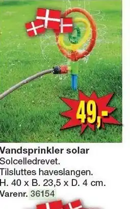 Harald Nyborg Vandsprinkler solar tilbud