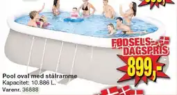 Harald Nyborg Pool oval med stålramme tilbud