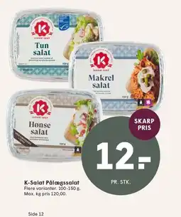SPAR K-Salat Pålægssalat tilbud