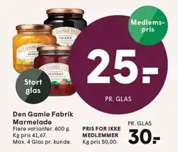 SPAR Den Gamle Fabrik Marmelade tilbud