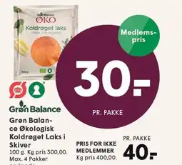 SPAR Grøn Balance Økologisk Koldrøget Laks i Skiver tilbud
