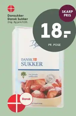 SPAR Dansukker Dansk Sukker tilbud