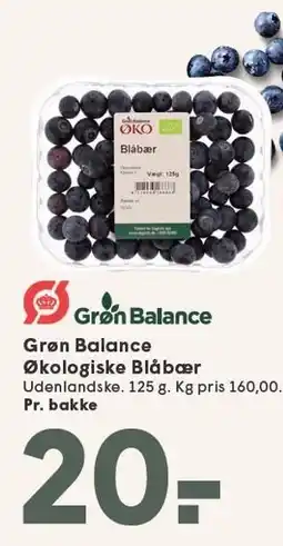 SPAR Grøn Balance Økologiske Blåbær tilbud