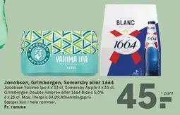 SPAR Jacobsen, Grimbergen , Somersby eller 1664 tilbud