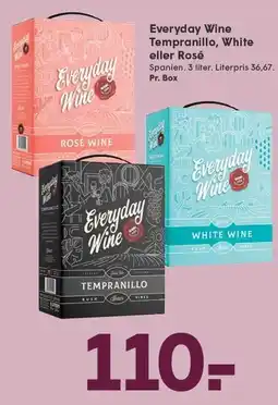 SPAR Everyday Wine Tempranillo, White eller Rosé tilbud