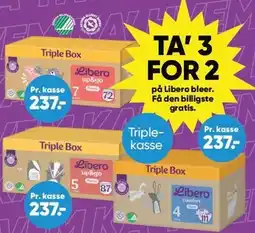Bilka TA' 3 FOR 2 på Libero bleer tilbud