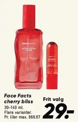 Bilka Face Facts cherry bliss tilbud
