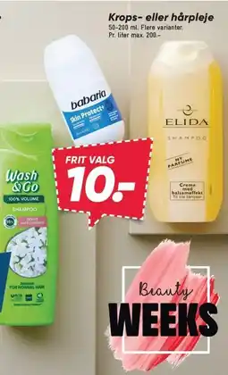 Bilka Krops- eller hårpleje tilbud