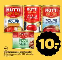 Netto MUTTI pizzasauce eller tomater tilbud