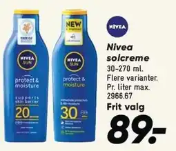 Bilka Nivea solcreme tilbud