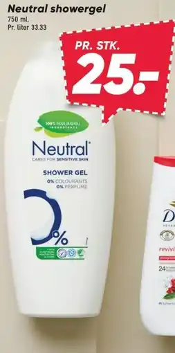 Bilka Neutral showergel tilbud