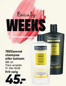 Bilka TRESemmé shampoo eller balsam tilbud