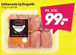 Bilka HVERDAGS Udbenede kyllingelår tilbud